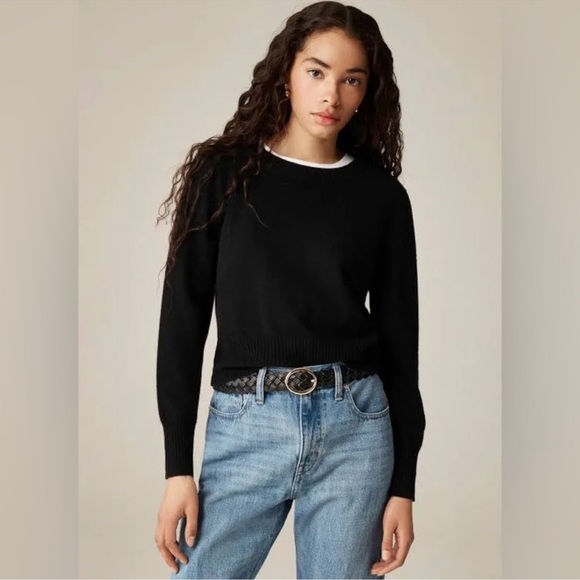 J. Crew Sweaters - J.Crew 100% Cashmere Cropped Fit Sweater Sz Large